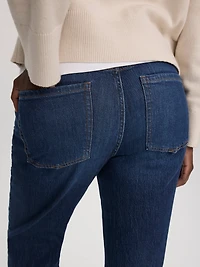 Jean à jambe évasée et taille haute - Coupe Courbes