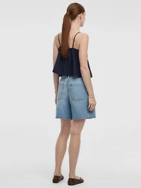 Mid-Rise Baggy Shorts