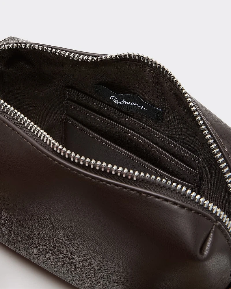 Faux Leather Crossbody Purse