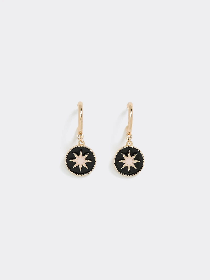 Hoops with Star Charms
