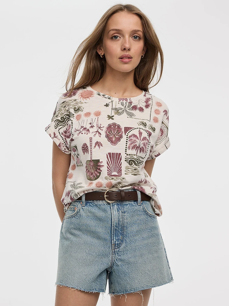 T-shirt à manches courtes et col rond