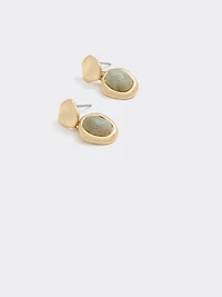 Stone Pendant Earrings