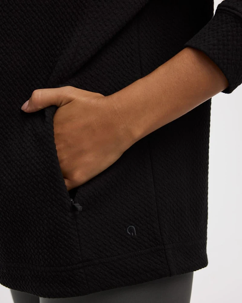 Hooded Jacquard Tunic - Hyba