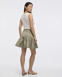 Mini Skirt with Ruffled Hem