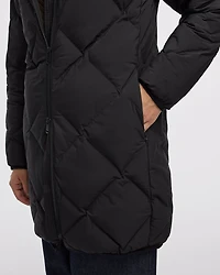 Long Hooded Puffer Jacket
