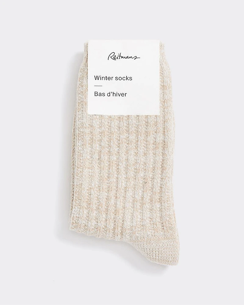 Cable-Knit Winter Socks