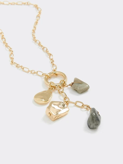 Collier avec pierres semi-précieuses