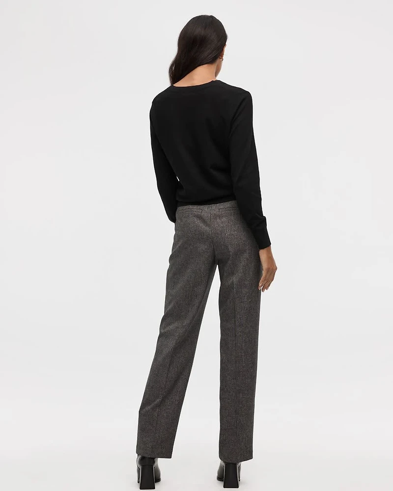 Straight-Leg High-Rise Pant