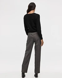 Straight-Leg High-Rise Pant