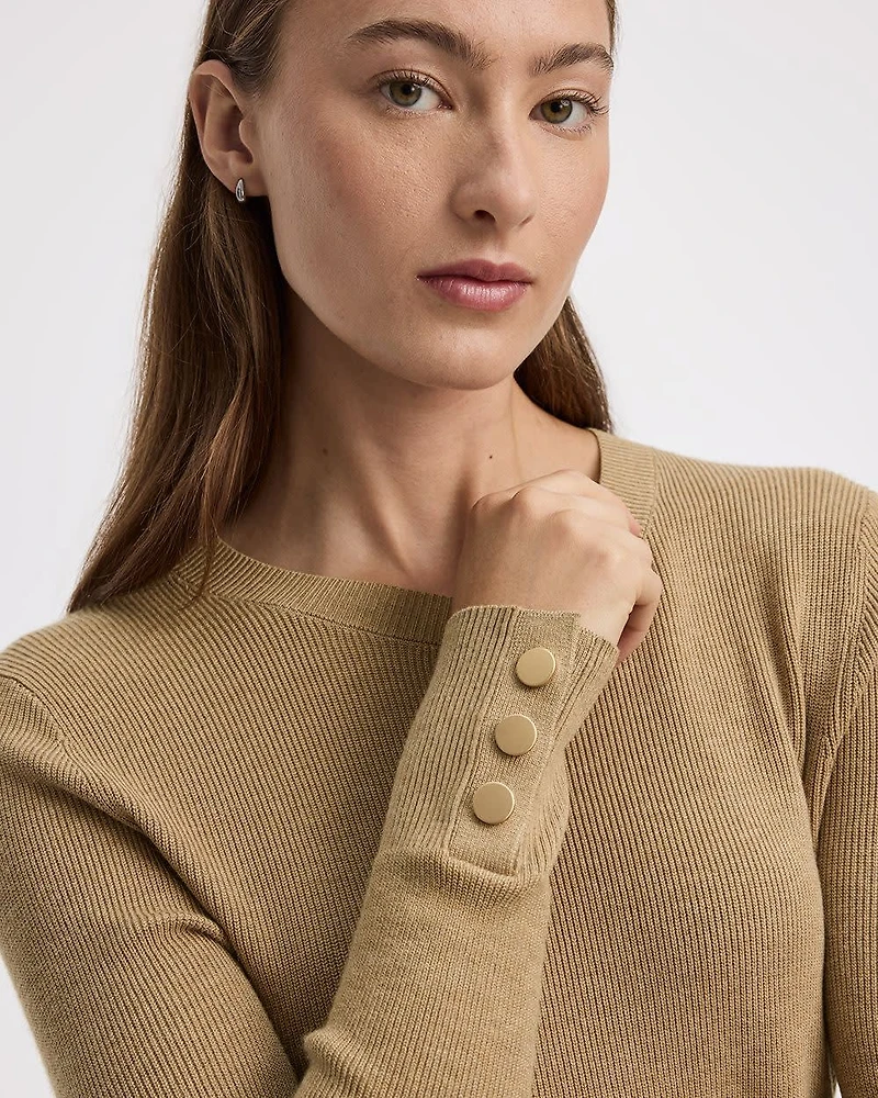 Pull à col rond manches longues