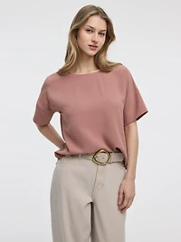 Blouse t-shirt à col rond