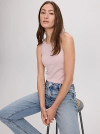 Ribbed Crew-Neck Tank - R Essentials