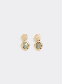 Stone Pendant Earrings
