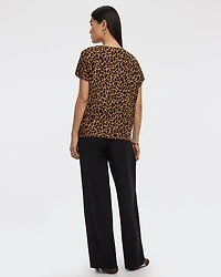 T-shirt à manches courtes dolman et col bateau