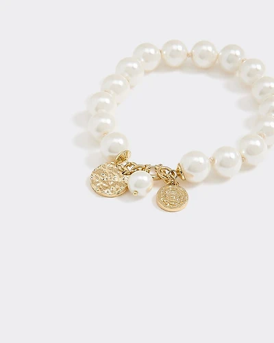 Pearl Bracelet with Charms