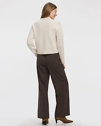 Long-Sleeve Polo Cardigan