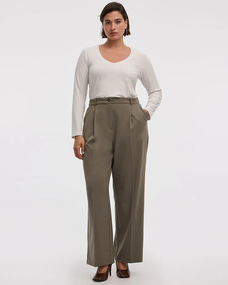 Wide-Leg High-Rise Pant - The Timeless Curvy Fit