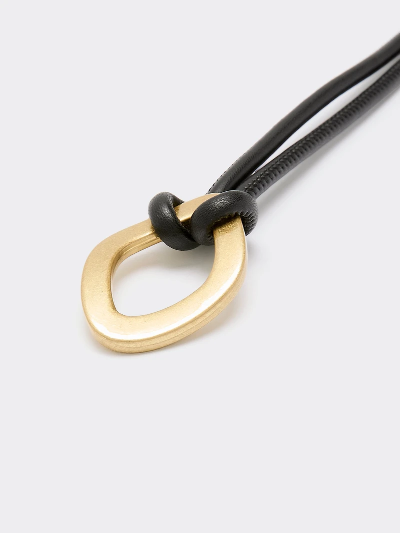 Faux Leather Cord Belt