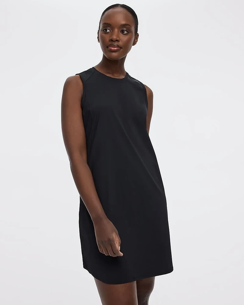 Sleeveless Crew-Neck Dress - Hyba