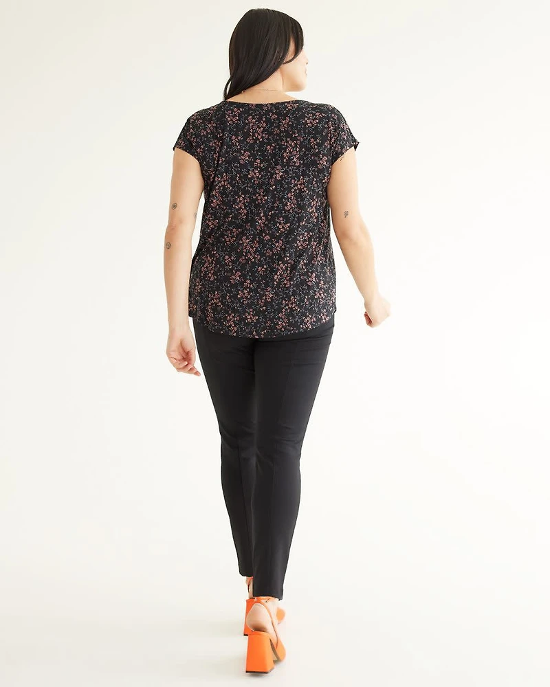 Extended-Sleeve V-Neck Tunic