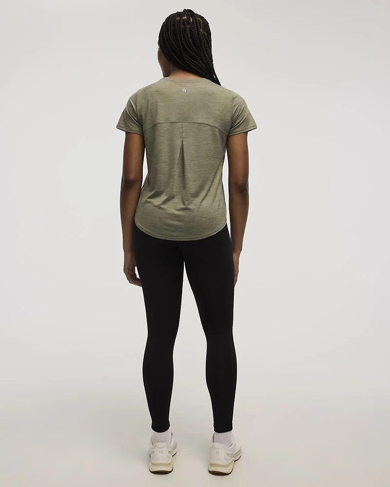 T-shirt à col rond et manches courtes - DRY-LUX (MD) Hyba Essentiels