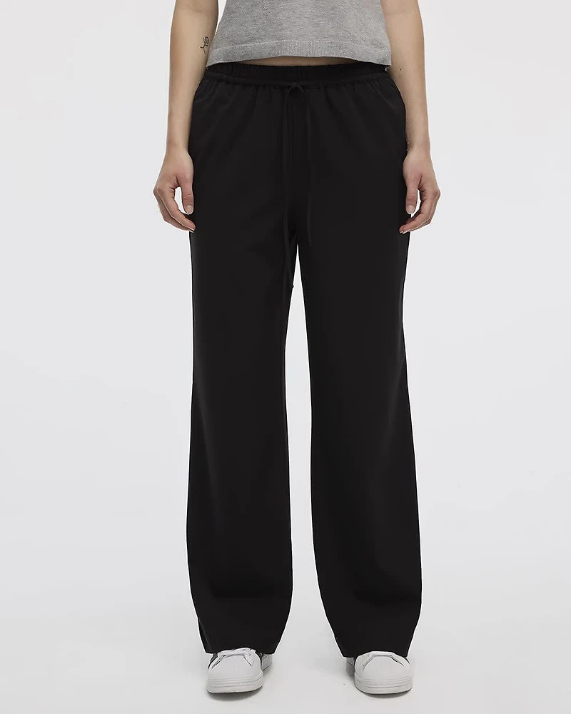 Wide-Leg High-Rise Pull-On Pant - The Timeless