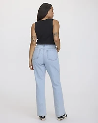 Straight-Leg Mid-Rise Jean