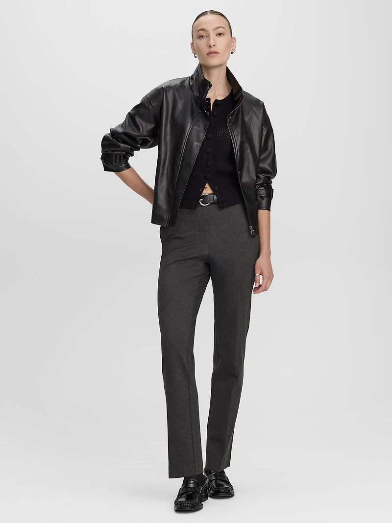 Pantalon à taille haute et jambe droite - Le Stretch Moderne (MD)