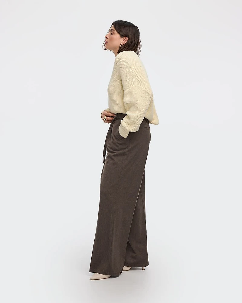 Wide-Leg High-Rise Pant