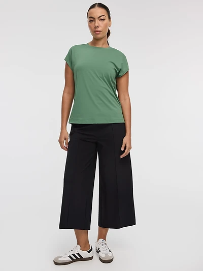 Wide-Leg Cropped Pant - Hyba