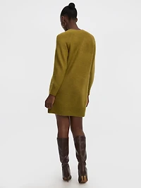 Robe DouceMaille à manches longues et col rond