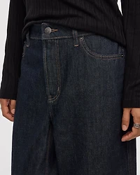 High-Rise Barrel Jeans