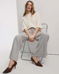 Pantalon à jambe large et taille haute - L'Intemporelle
