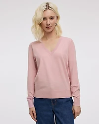 Pull à  manches longues et col V - R Essentials