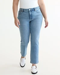 Straight-Leg Mid-Rise Jean