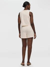 Short en tricot texturé