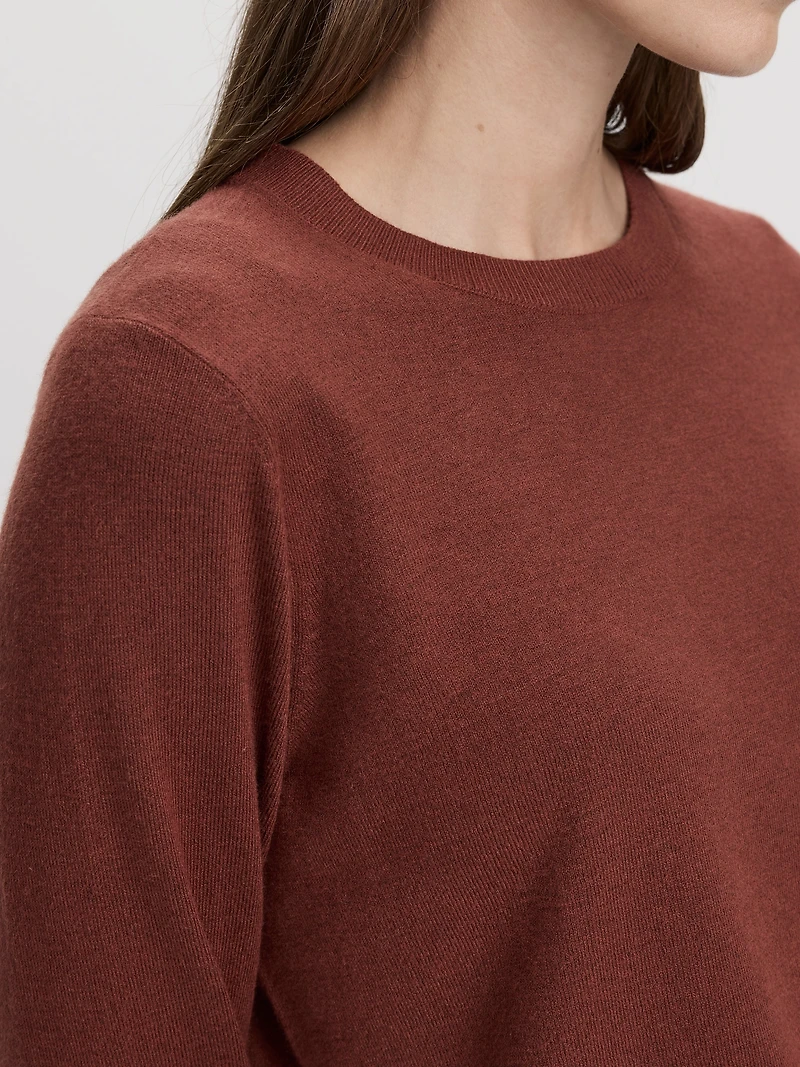Long-Sleeve Crew-Neck Pullover - R Essentials