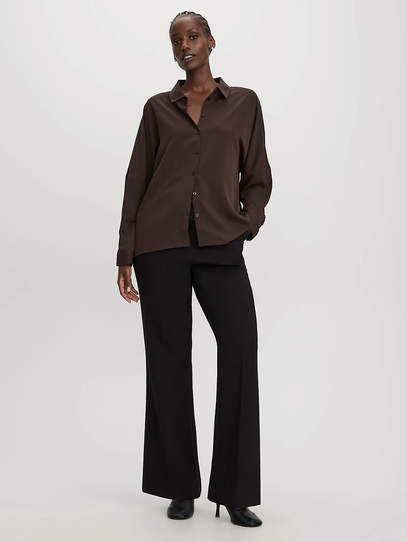 High-Rise Flare-Leg Pants - Curvy Fit