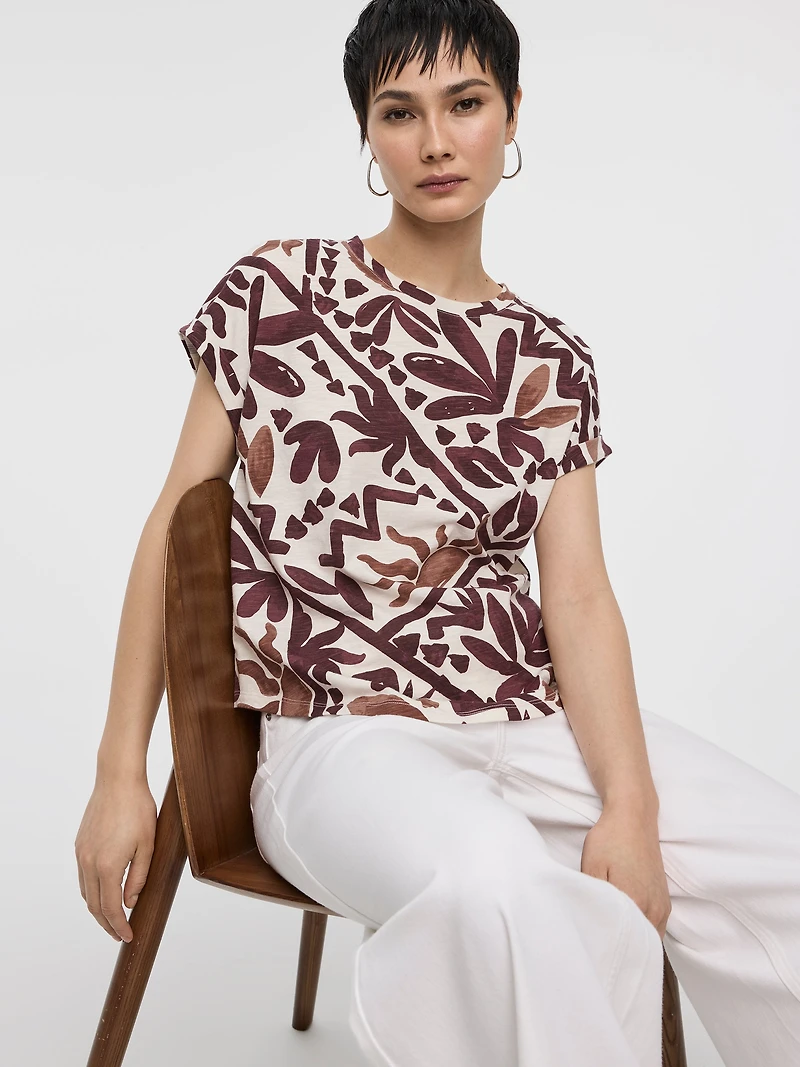 T-shirt à manches courtes et col rond