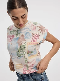 T-shirt à manches courtes et col rond