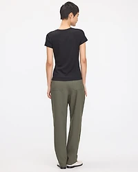 Ribbed Fitted Crew Neck T-Shirt - R Essentials