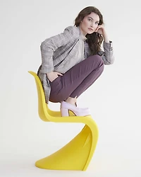 Slim-Leg High-Rise Ankle Pant