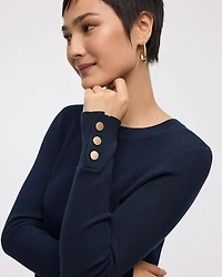 Long-Sleeve Crew-Neck Sweater