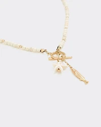 Short Necklace with Fish Charms