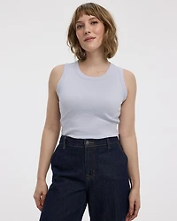 Ribbed Crew-Neck Tank - R Essentials