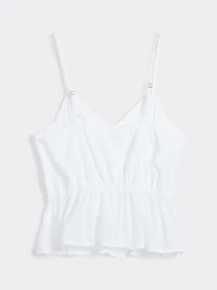 V-Neck Peplum Cami