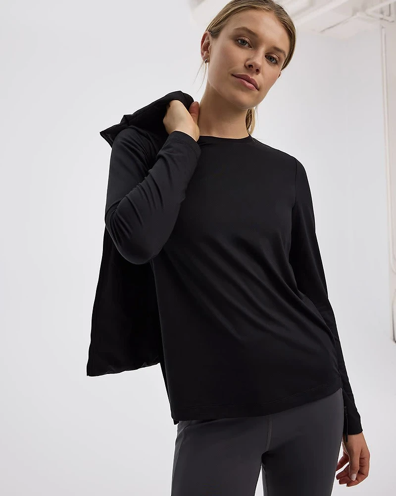 Long-Sleeve Crew-Neck T-Shirt - DRY-LUX (R) Hyba Essentials