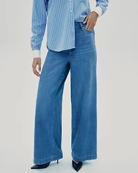 Wide-Leg High-Rise Jean