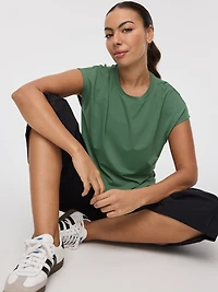 T-shirt à manches très courtes en mesh