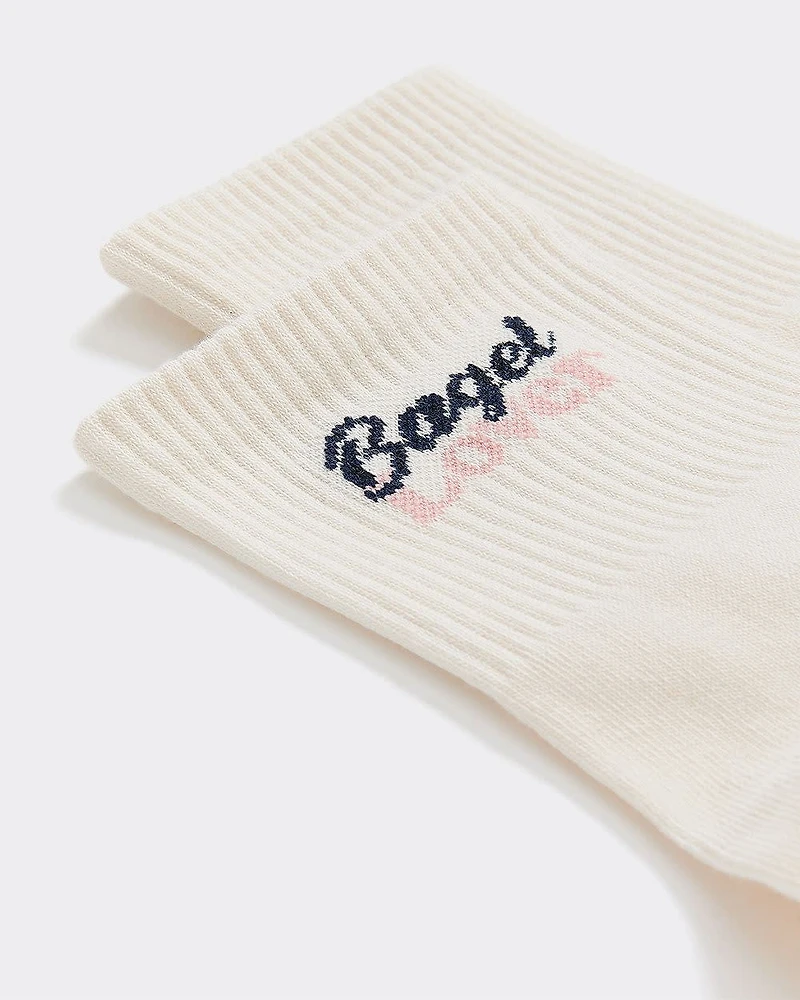 Bas chevilles côtelés